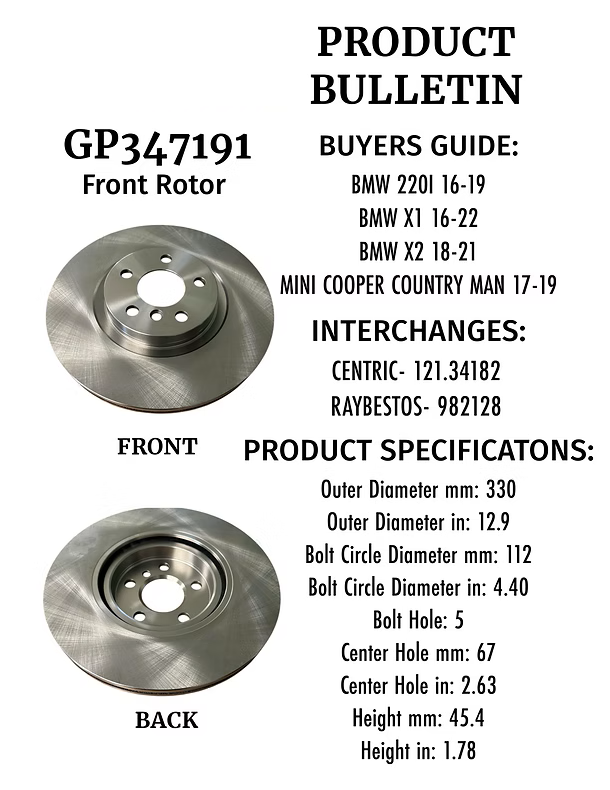 BMW 2201 16-19, BMW X1 16-22, BMW X2 18-21, MINI COOPER COUNTRY MAN 17-19